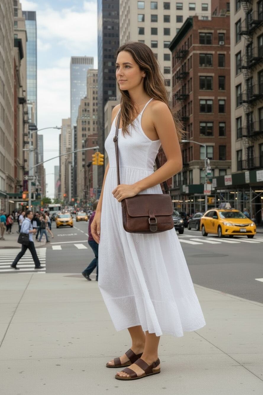 Jack Georges crossbody bag voyager collection mini brown leather purse boho